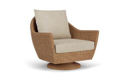 Lloyd Flanders - Tobago Swivel Rocker Lounge Chair In Hyacinth Finish With Laurel Ecru Fabric - 4260810932057 view 1