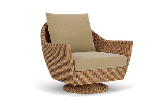 Lloyd Flanders - Tobago Swivel Rocker Lounge Chair In Hyacinth Finish With Loveboat Saffron Fabric - 4260810932009 view 1