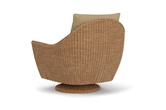 Lloyd Flanders - Tobago Swivel Rocker Lounge Chair In Hyacinth Finish With Loveboat Saffron Fabric - 4260810932009 view 2