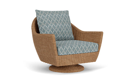 Lloyd Flanders - Tobago Swivel Rocker Lounge Chair In Hyacinth Finish With Luna Mist Fabric - 4260810932070 view 1