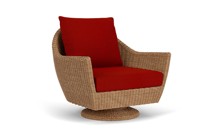 Lloyd Flanders - Tobago Swivel Rocker Lounge Chair In Hyacinth Finish With Partyline Lollipop Fabric - 4260810932054 view 1