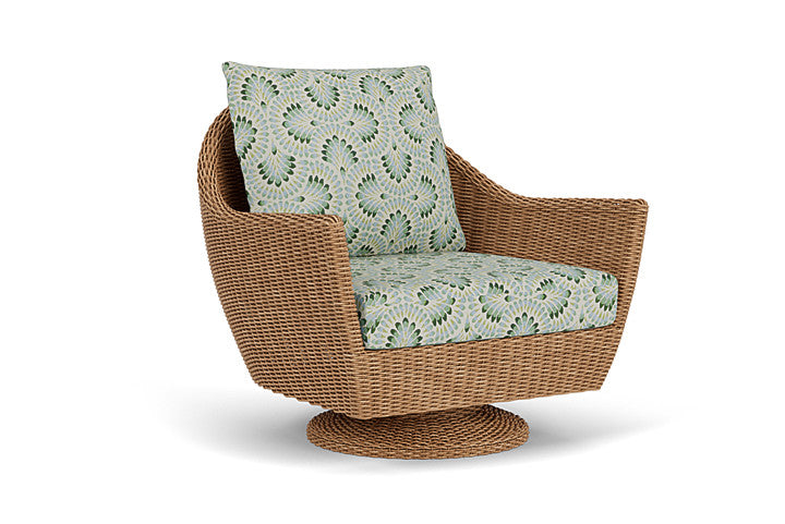 Lloyd Flanders - Tobago Swivel Rocker Lounge Chair In Hyacinth Finish With Plume Spring Fabric - 4260810932085 view 1