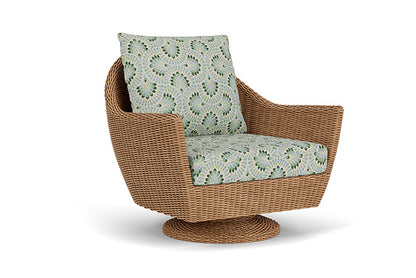 Lloyd Flanders - Tobago Swivel Rocker Lounge Chair In Hyacinth Finish With Plume Spring Fabric - 4260810932085 view 1