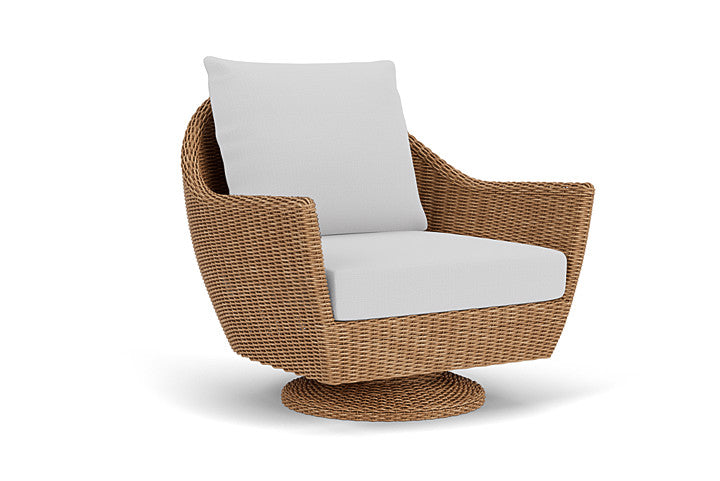 Lloyd Flanders - Tobago Swivel Rocker Lounge Chair In Hyacinth Finish With Reflections Ice Fabric - 4260810932052 view 1