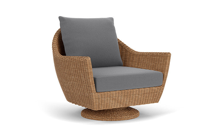 Lloyd Flanders - Tobago Swivel Rocker Lounge Chair In Hyacinth Finish With Remy Graphite Fabric - 4260810932003 view 1