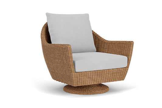 Lloyd Flanders - Tobago Swivel Rocker Lounge Chair In Hyacinth Finish With Sandberg Dove Fabric - 4260810932022 view 1