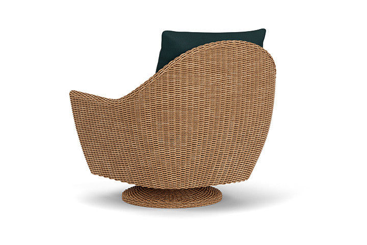 Lloyd Flanders - Tobago Swivel Rocker Lounge Chair In Hyacinth Finish With Sandberg Lagoon Fabric - 4260810932039 view 2