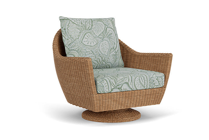Lloyd Flanders - Tobago Swivel Rocker Lounge Chair In Hyacinth Finish With Sensibility Spring Fabric - 4260810932081 view 1