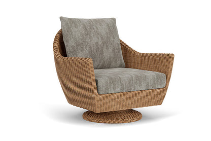 Lloyd Flanders - Tobago Swivel Rocker Lounge Chair In Hyacinth Finish With Surface Slate Fabric - 4260810932056 view 1