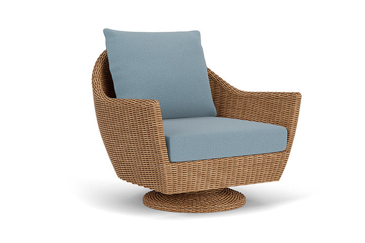Lloyd Flanders - Tobago Swivel Rocker Lounge Chair In Hyacinth Finish With Unearth Mist Fabric - 4260810932068 view 1