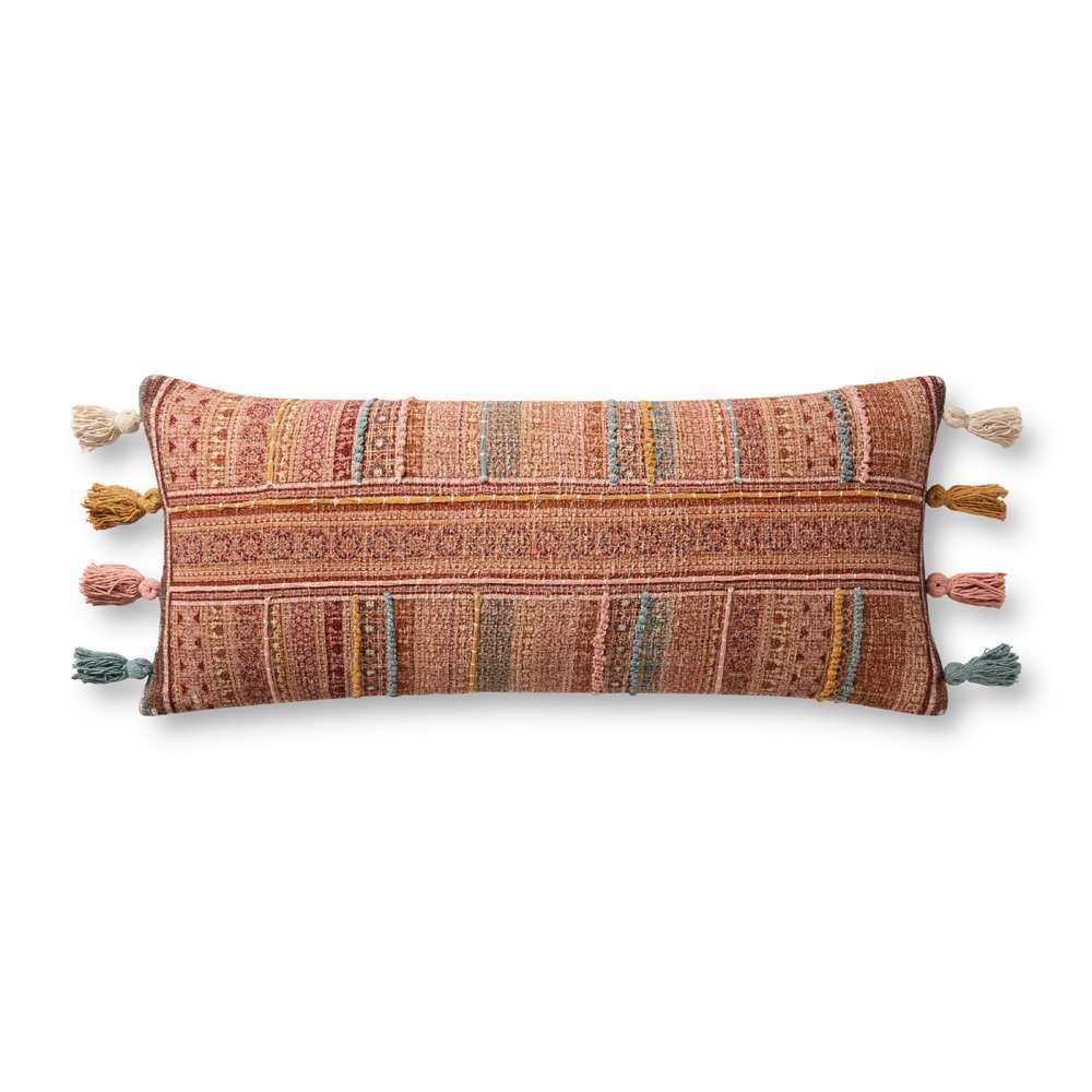 Loloi - Brick / Multi 13 x 35 Cover Only Pillow - P031PLL0084BKMLPI29 veiw 1