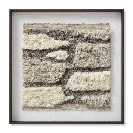 Loloi - Cobblestone Ivory / Grey 2-7in X 2-7in Wall Art - AW0410COBBLIVGYA048 veiw 1