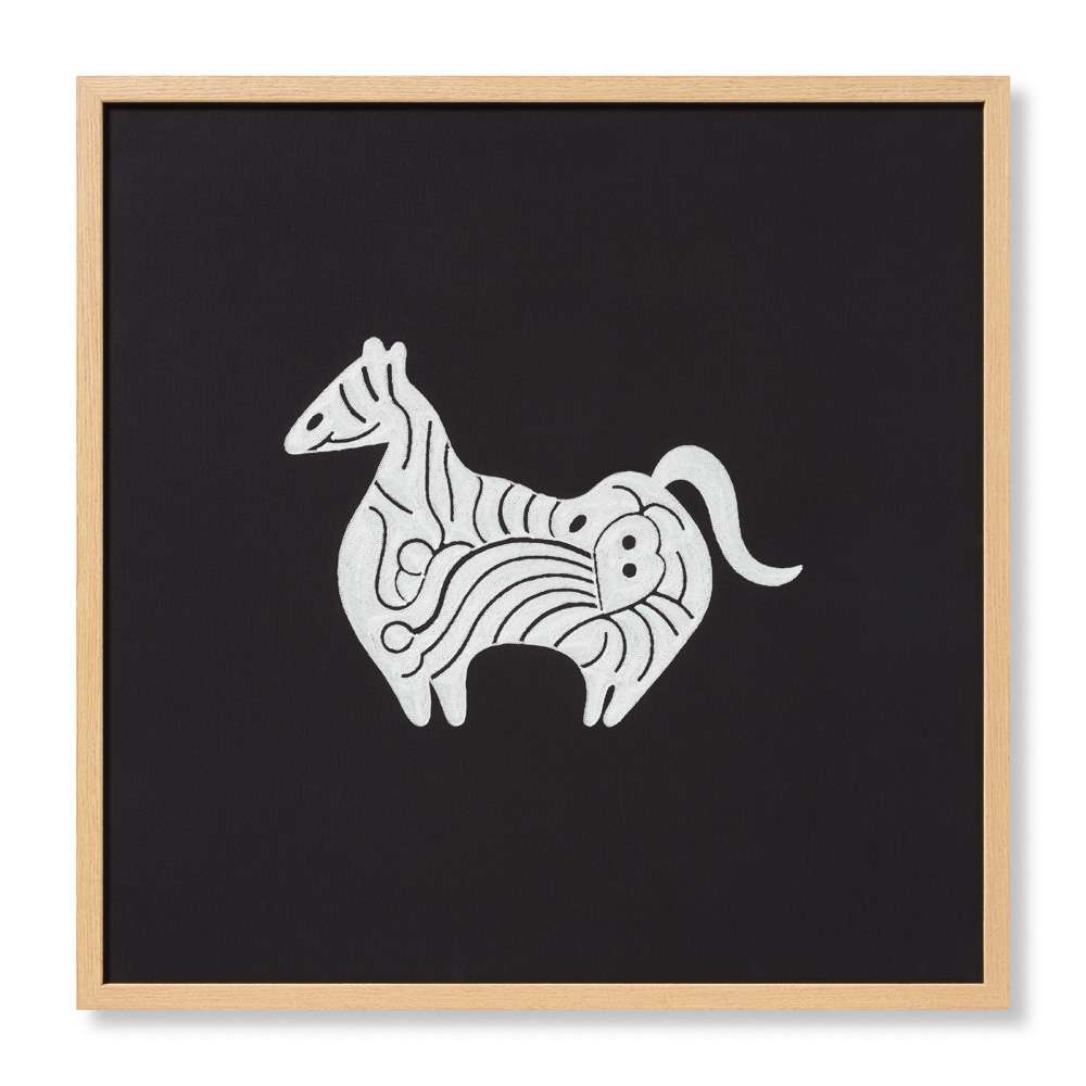 Loloi - Farasi Black / Ivory 2-4in X 2-4in Wall Art - AW0291FARASBLIVA039 veiw 1