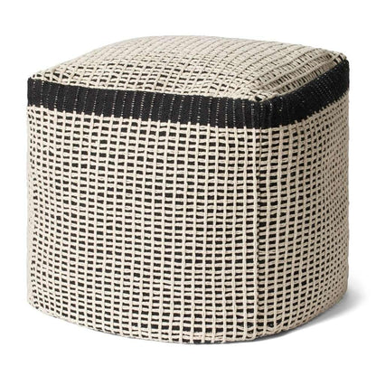 Loloi - LPF0040 Black / Ivory 18inW x 18inD x 18inHCover Only Pillow - P134LPF0040BLIVPF18 veiw 1