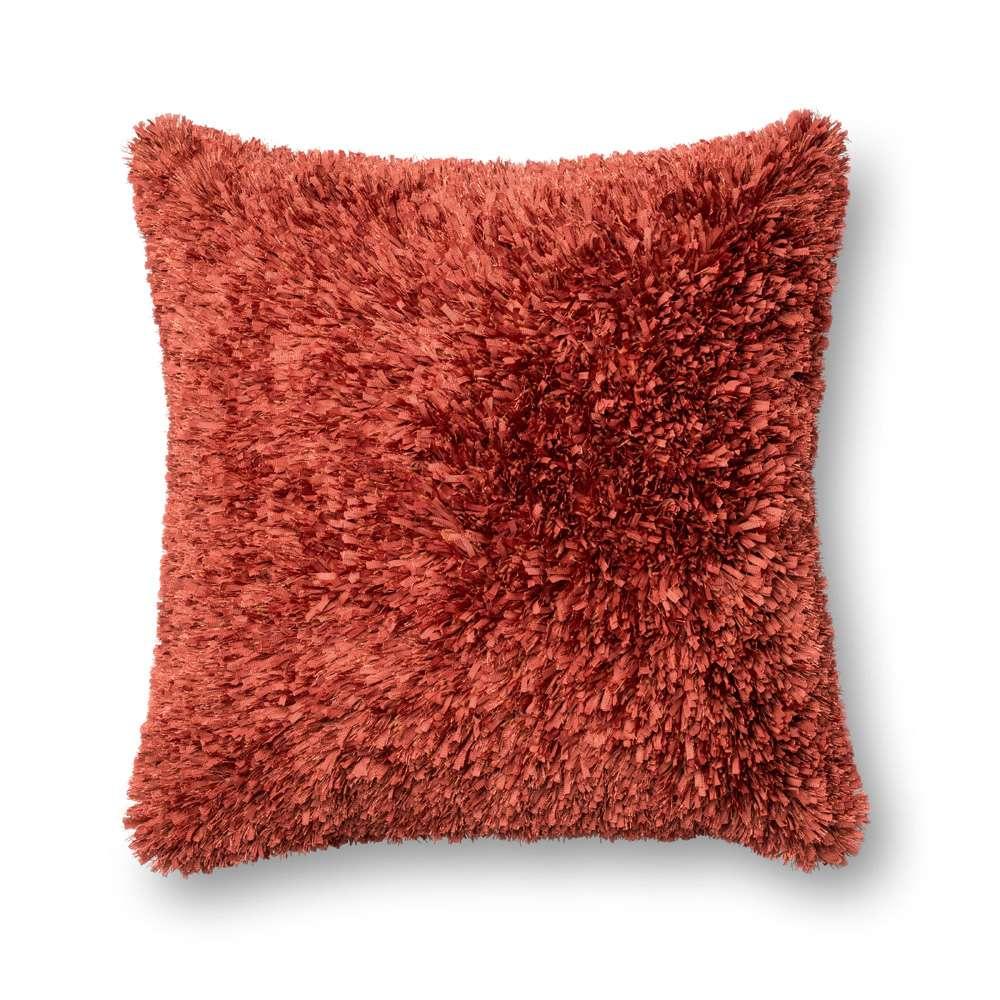 Loloi - P0045 Rust 22in x 22in Cover w/Down Pillow - DSETP0045RU00PIL3 veiw 1