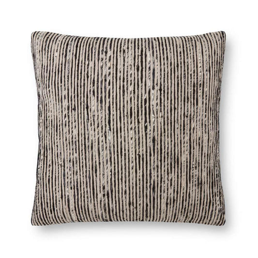 Loloi - P0242 Black / Multi 22in x 22in Cover w/Down Pillow - DSETP0242BLMLPIL3 veiw 1