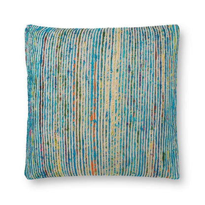 Loloi - P0242 Blue / Multi 22in x 22in Cover w/Poly Pillow - PSETP0242BBMLPIL3 veiw 1