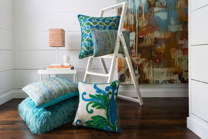 Loloi - P0242 Blue / Multi 22in x 22in Cover w/Poly Pillow - PSETP0242BBMLPIL3 veiw 3