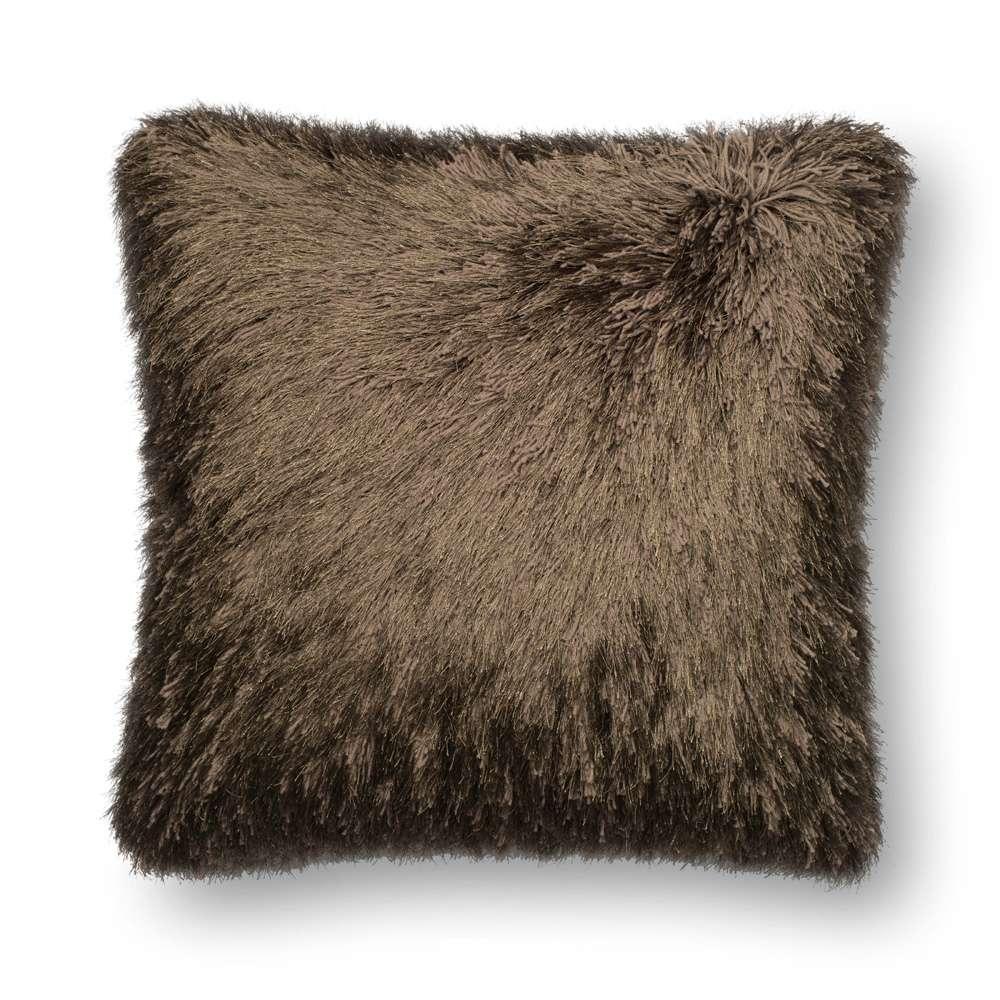 Loloi - P0245 Brown 22in x 22in Cover Only Pillow - P017P0245BR00PIL3 veiw 1