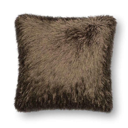 Loloi - P0245 Brown 22in x 22in Cover w/Poly Pillow - PSETP0245BR00PIL3 veiw 1