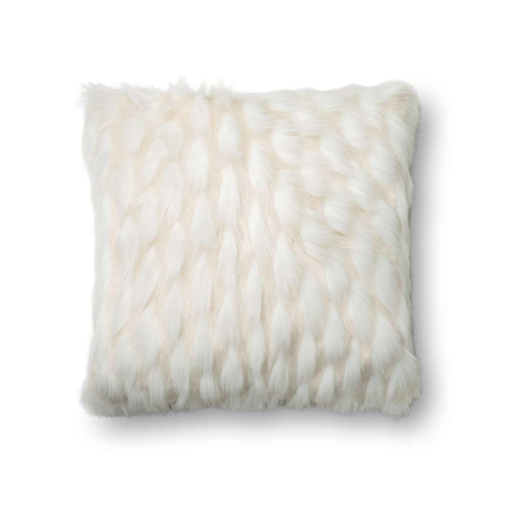 Loloi - P0265 White 22in x 22in Cover Only Pillow - P057P0265WH00PIL3 veiw 1