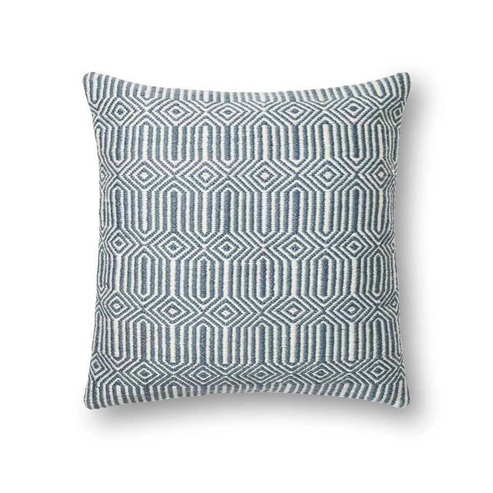 Loloi - P0339 Blue / Ivory 22in x 22in Cover Only Pillow - P051P0339BBIVPIL3 veiw 1