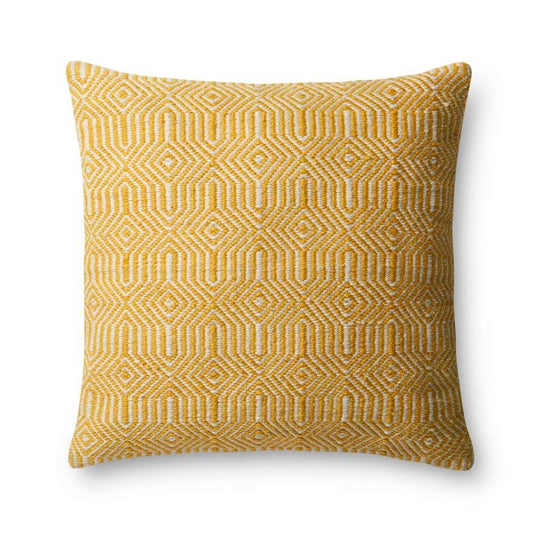 Loloi - P0339 Yellow / Ivory 22in x 22in Cover w/Poly Pillow - PSETP0339YEIVPIL3 veiw 1
