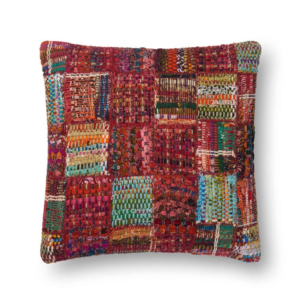 Loloi - P0535 Red / Multi 13in x 21in Cover w/Poly Pillow - PSETP0535REMLPIL5 veiw 1