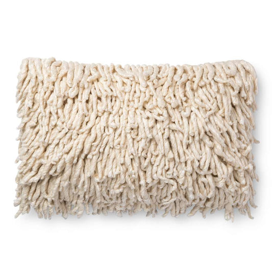 Loloi - P0537 Cream 16in x 26in Cover w/Poly Pillow - PSETP0537CR00PI15 veiw 1