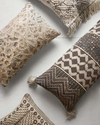 Loloi - P0607 Grey / Multi 13in x 35in Cover Only Pillow - P012P0607GYMLPI29 veiw 4