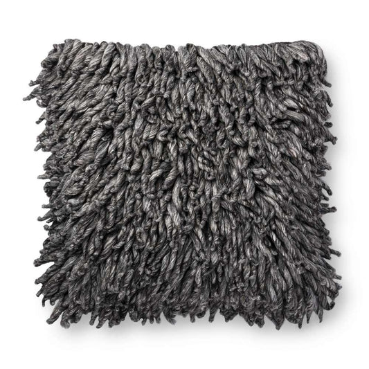 Loloi - P0802 Charcoal 22in x 22in Cover w/Down Pillow - DSETP0802CC00PIL3 veiw 1