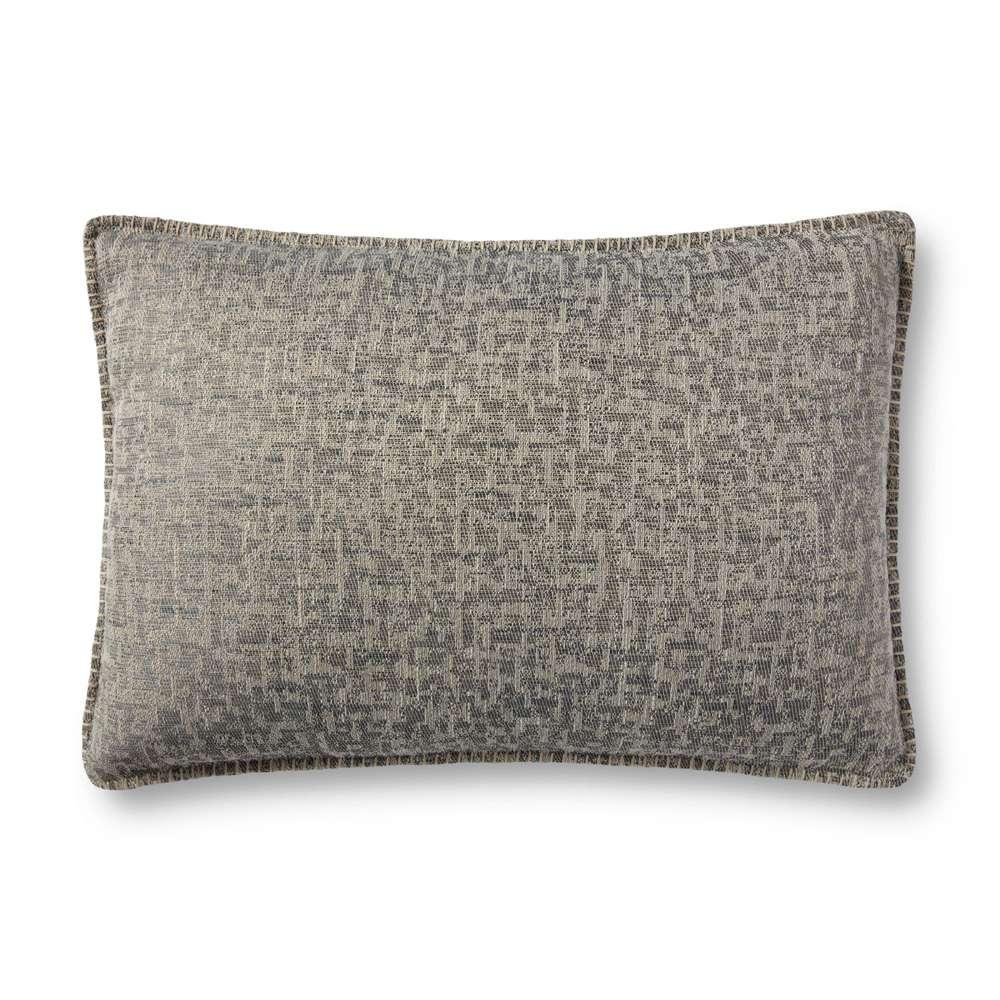 Loloi - P0896 Grey 16in x 26in Cover w/Down Pillow - DSETP0896GY00PI15 veiw 1
