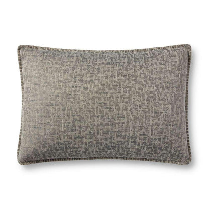 Loloi - P0896 Grey 16in x 26in Cover w/Down Pillow - DSETP0896GY00PI15 veiw 1