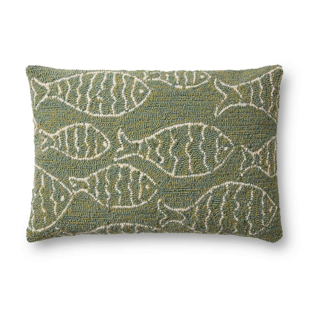 Loloi - P0908 Green 16in x 26in Cover w/Poly Pillow - PSETP0908GR00PI15 veiw 1