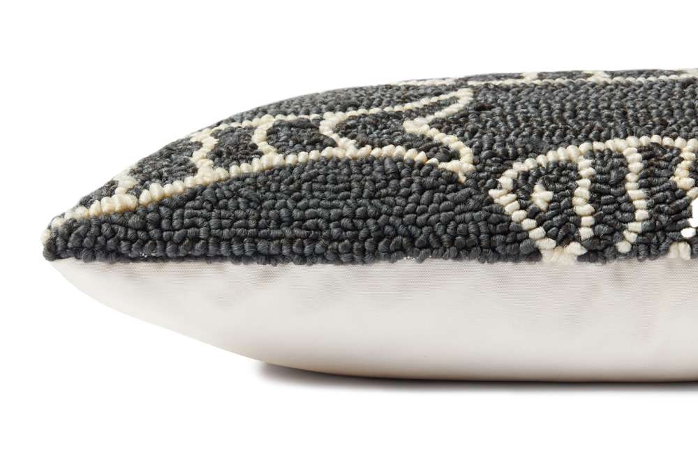 Loloi - P0908 Grey 16in x 26in Cover w/Poly Pillow - PSETP0908GY00PI15 veiw 2