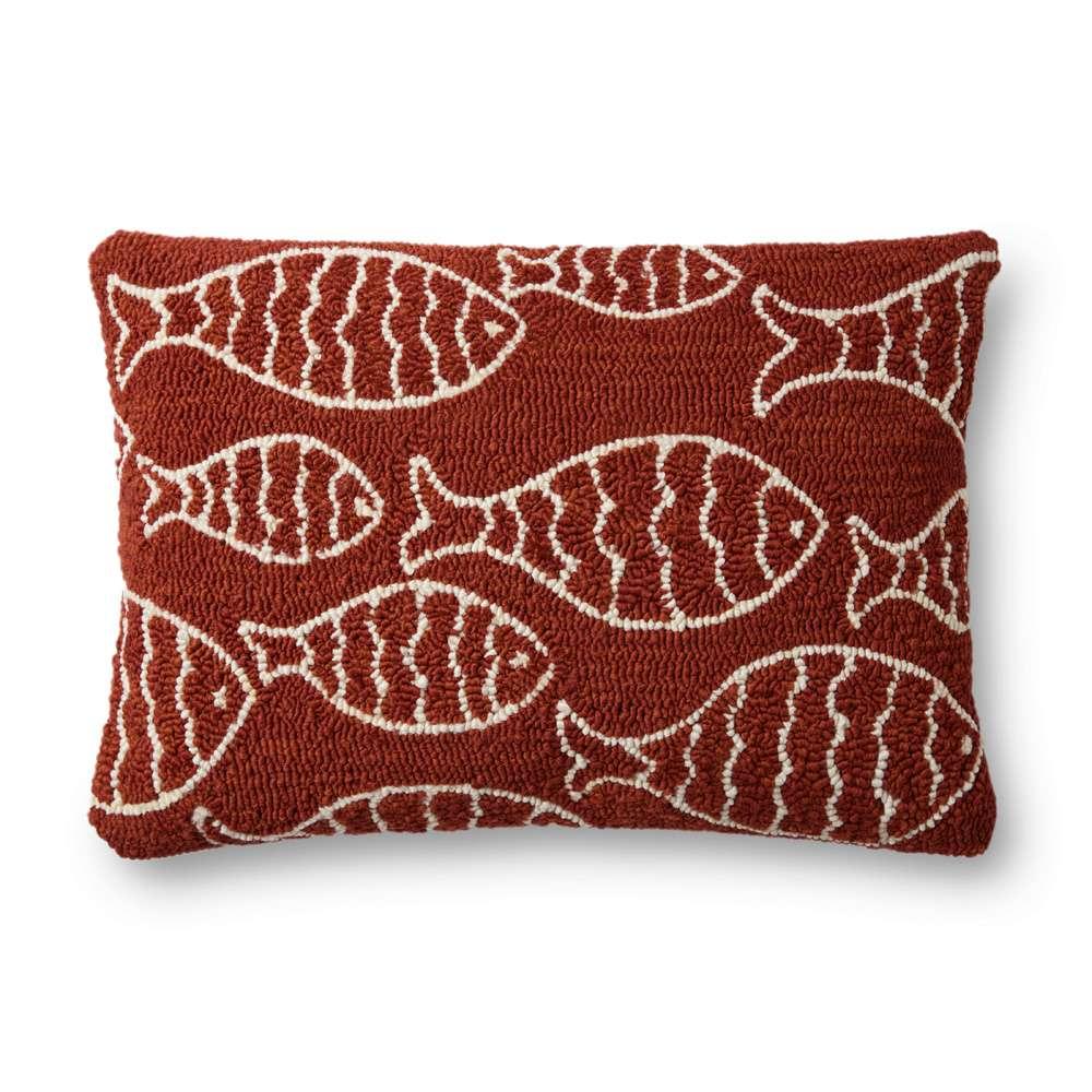 Loloi - P0908 Red 16in x 26in Cover w/Down Pillow - DSETP0908RE00PI15 veiw 1