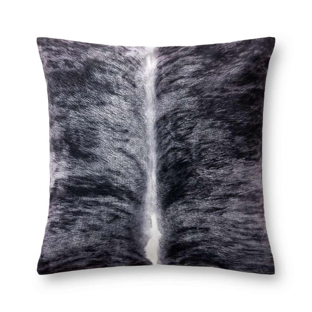 Loloi - P0979 Charcoal 22in x 22in Cover w/Down Pillow - DSETP0979CC00PIL3 veiw 1