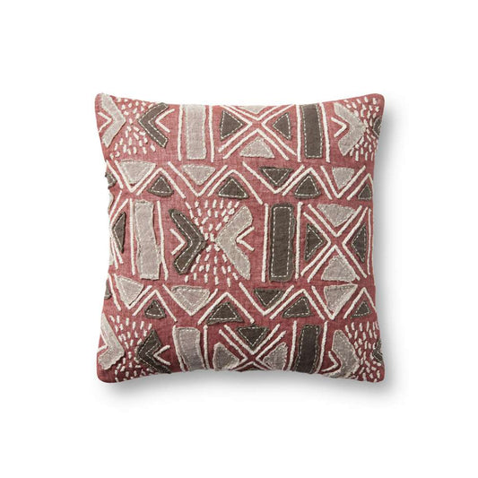 Loloi - PLL0022 Rust / Multi 18in x 18in Cover w/Down Pillow - DSETPLL0022RUMLPIL1 veiw 1