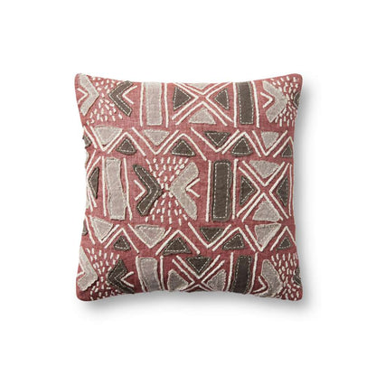 Loloi - PLL0022 Rust / Multi 18in x 18in Cover w/Poly Pillow - PSETPLL0022RUMLPIL1 veiw 1