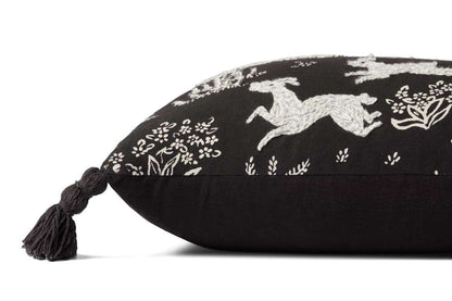 Loloi - PLL0027 Black / Ivory 13in x 21in Cover Only Pillow - P012PLL0027BLIVPIL5 veiw 2