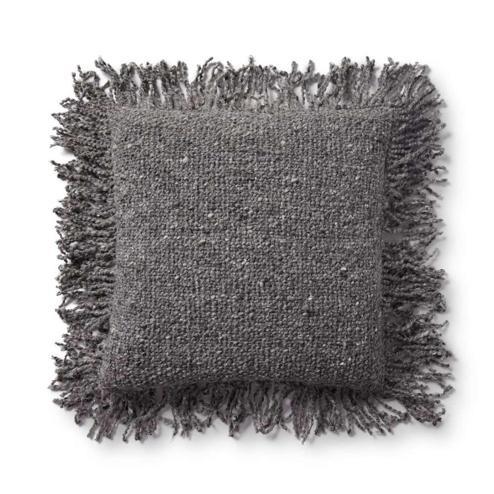 Loloi - PLL0033 Charcoal 18in x 18in Cover Only Pillow - P038PLL0033CC00PIL1 veiw 1