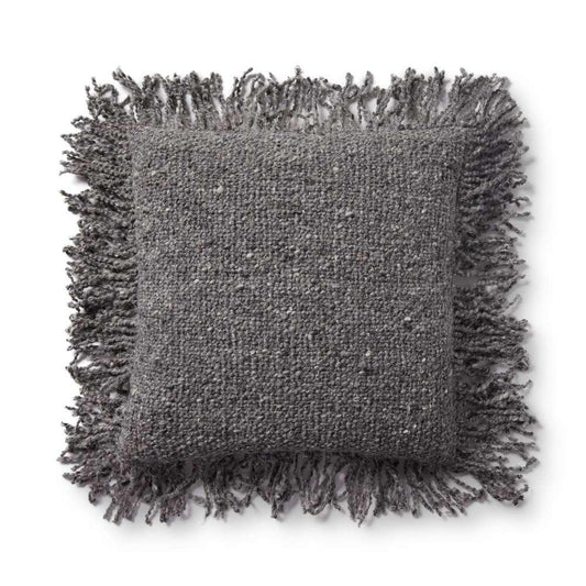 Loloi - PLL0033 Charcoal 18in x 18in Cover w/Poly Pillow - PSETPLL0033CC00PIL1 veiw 1
