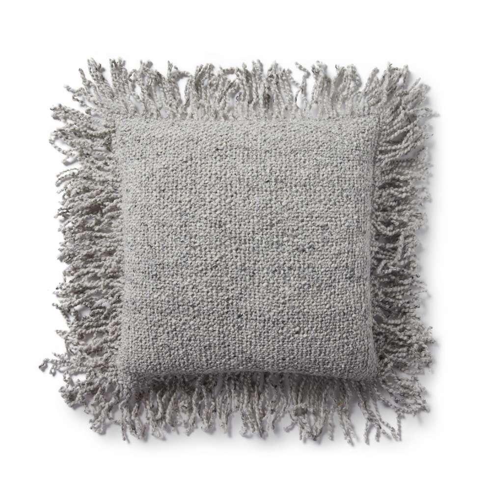 Loloi - PLL0033 Lt Grey 18in x 18in Cover w/Down Pillow - DSETPLL0033LC00PIL1 veiw 1