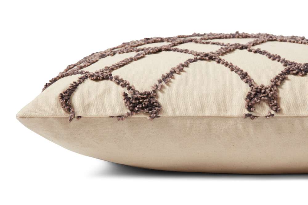 Loloi - PLL0043 Ivory / Black 18in x 18in Cover w/Poly Pillow - PSETPLL0043IVBLPIL1 veiw 2