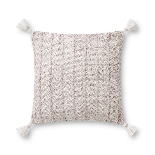 Loloi - PLL0068 Blush / Natural 18in x 18in Cover Only Pillow - P056PLL0068BHNAPIL1 veiw 1