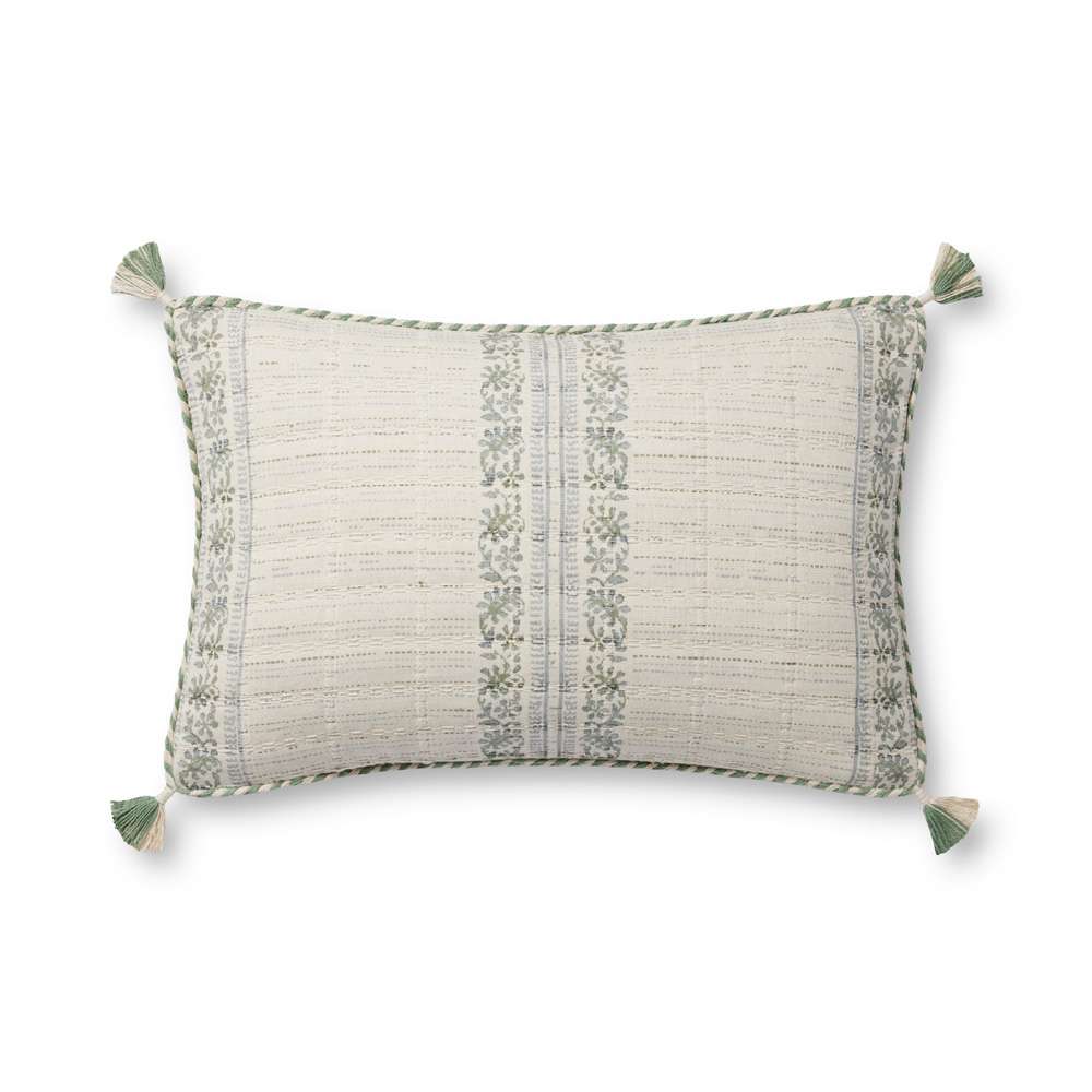 Loloi - PLL0113 Sage / Ivory 13 x 21 Cover w/Down Pillow - DSETPLL0113SGIVPIL5 veiw 2