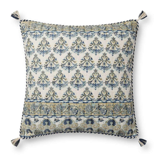 Loloi - PLL0114 Blue / Multi 22 x 22 Cover w/Down Pillow - DSETPLL0114BBMLPIL3 veiw 1