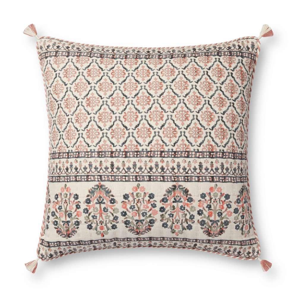 Loloi - PLL0115 Pink / Multi 22 x 22 Cover Only Pillow - P019PLL0115PIMLPIL3 veiw 1