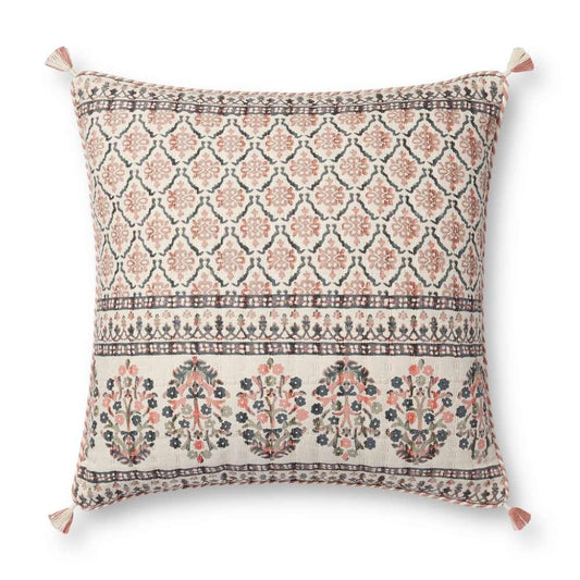Loloi - PLL0115 Pink / Multi 22 x 22 Cover w/Down Pillow - DSETPLL0115PIMLPIL3 veiw 1