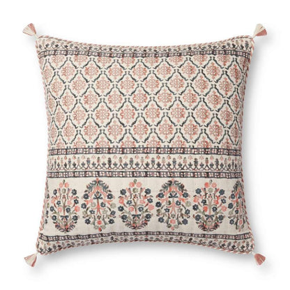 Loloi - PLL0115 Pink / Multi 22 x 22 Cover w/Poly Pillow - PSETPLL0115PIMLPIL3 veiw 1